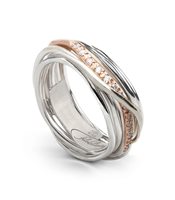 Ringe Rubinia Dame Classic Collection Filo Della Vita in Silber Diamante 0.21 Ct AN327ARBT-15 - AN327ARBT-15